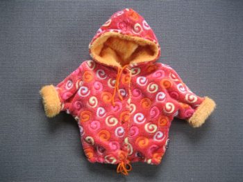 Wendejacke Rosakringel mit Raupe