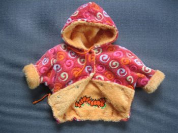 Wendejacke Rosakringel mit Raupe – Bild 2