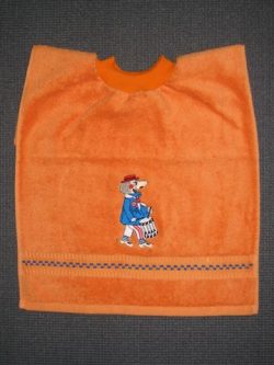 Fasnachts-Waggis auf Orange