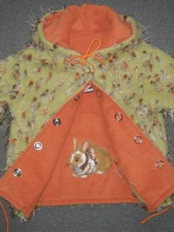 Wendejacke Hase auf Orange