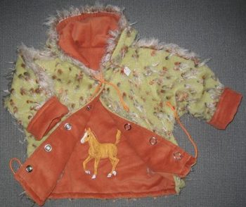 Wendejacke Fohlen auf orange