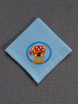 Pirat auf Hellblau