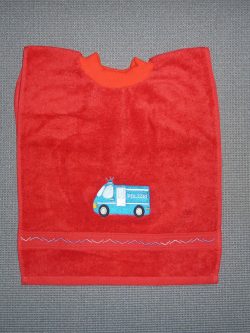 Polizeibus auf Rot